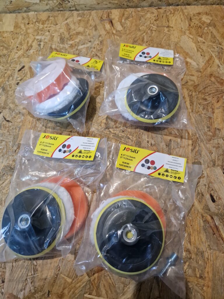 GĄBKI FUTRO DYSK RZEP TRZPIEŃ PADY POLERSKIE 125MM