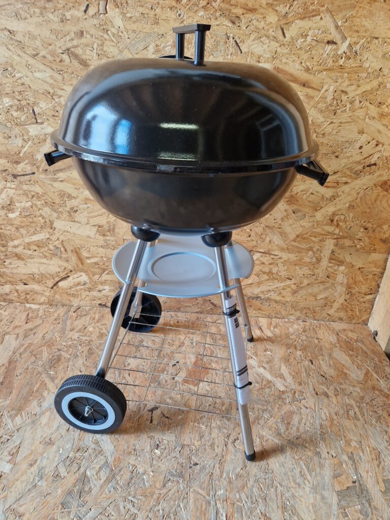 Grill węglowy okrągły z pokrywą i pokrowcem – ruszt średnica 39cm G80512