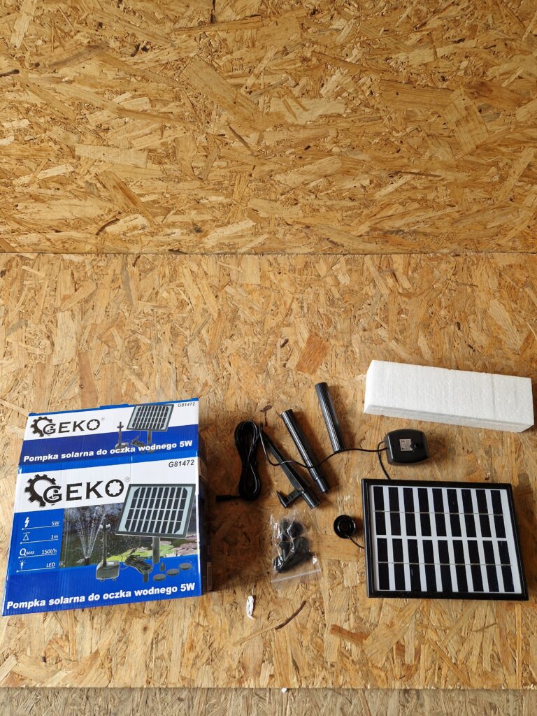 Pompa solarna do oczka wodnego 5W Geko G81472