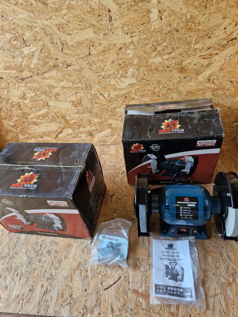 SZLIFIERKA 200 mm DWUTARCZOWA STOŁOWA 2kamienie 2450W MOCNA 200MM