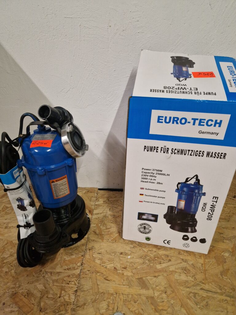 Pompa do szamba zatapialna pompa do wody czystej, brudnej ścieków eurotech
