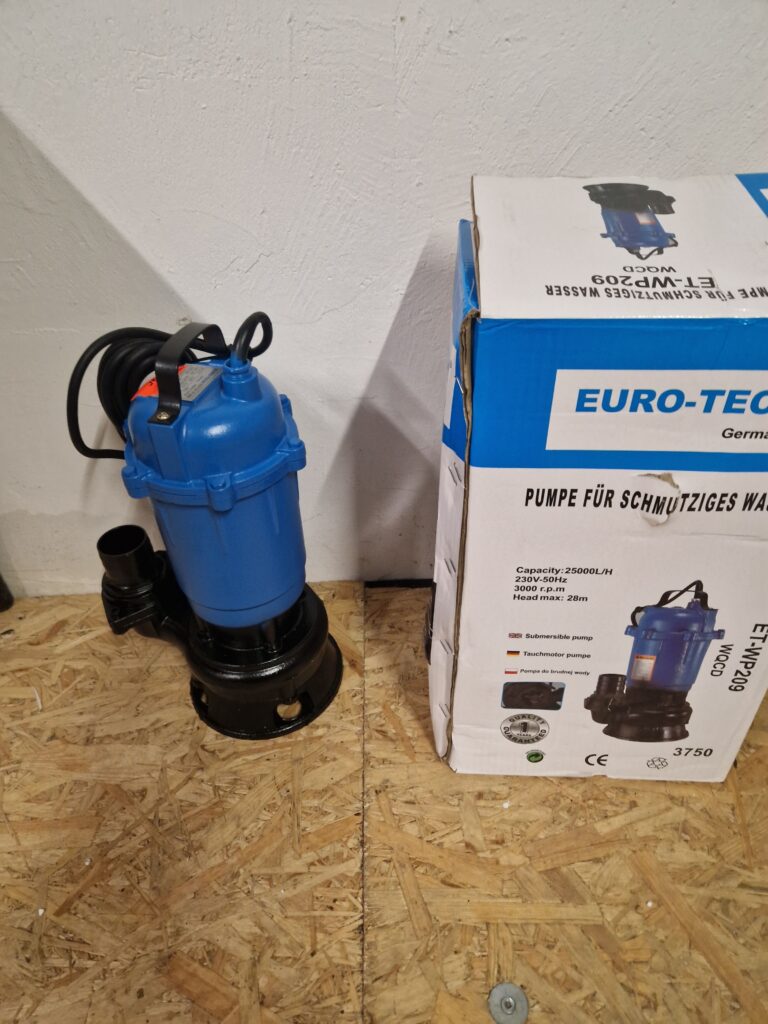 Pompa powierzchniowa Eurotech 3750 wat Et-wp209 rozdrabniacz+nóż