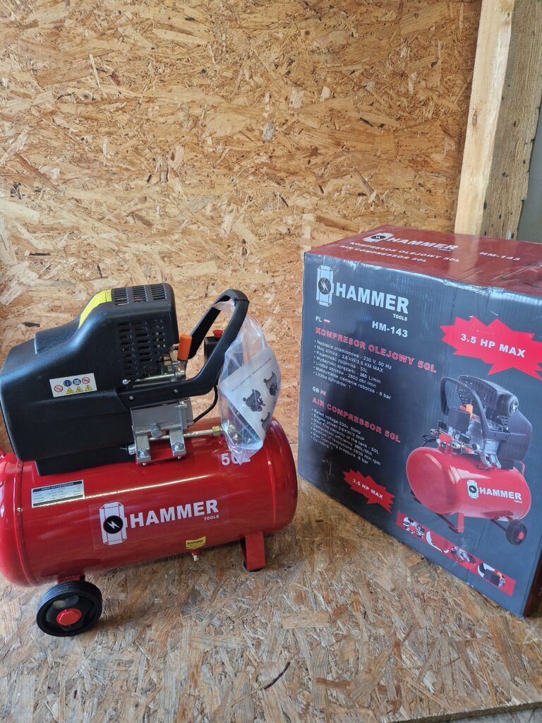 Kompresor olejowy Hammer Tools HM-143, 50 litrów