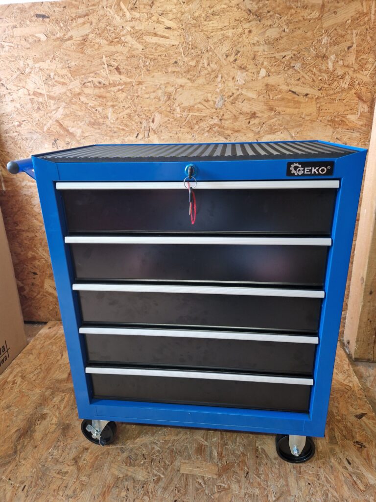 Szafa NARZĘDZIOWA GEKO 78 x 62 cm 5 Szuflad Zamek +Kółka STALOWA Duża