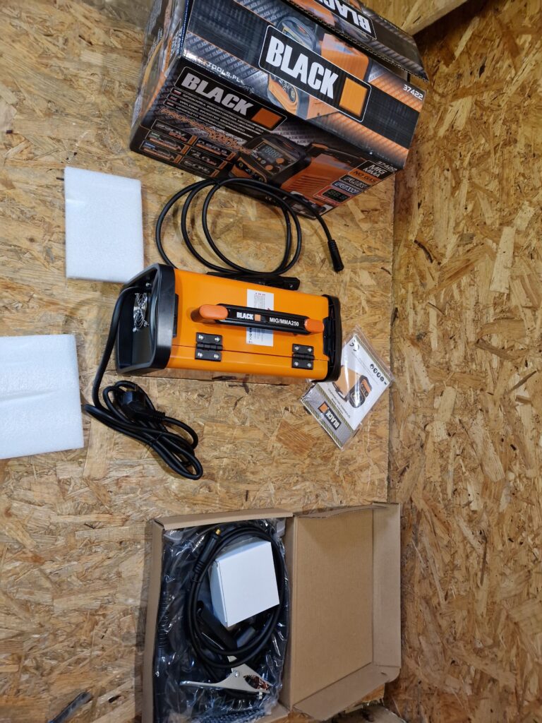 SPAWARKA MIGOMAT MIG MAG MMA 250A FLUX BLACK