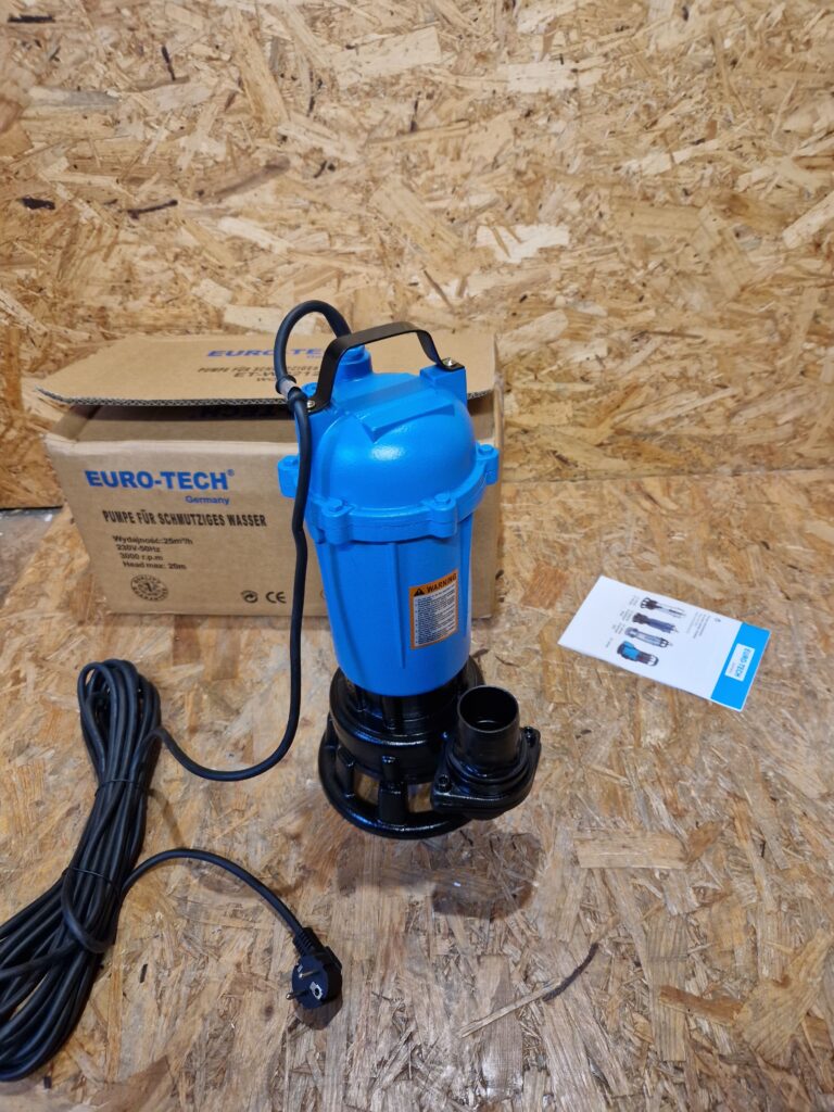 Pompa powierzchniowa Eurotech 1500 wat Et-wp-211 rozdrabniacz furjatka