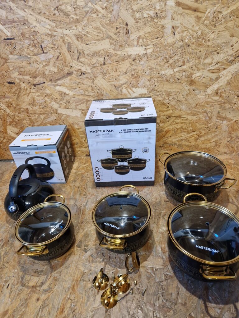 Zestaw garnków emaliowanych Masterpan MP-2659 4 sztuki