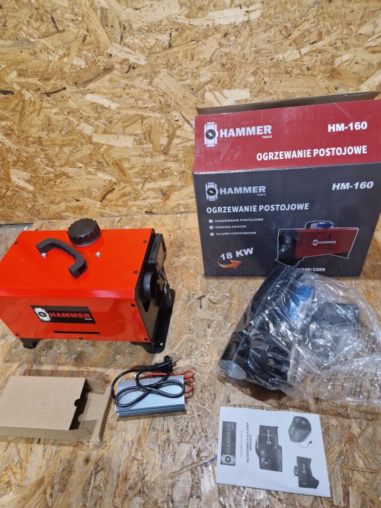 OGRZEWANIE POSTOJOWE 12v 230v NAGRZEWNICA OLEJOWA DISEL 18kW