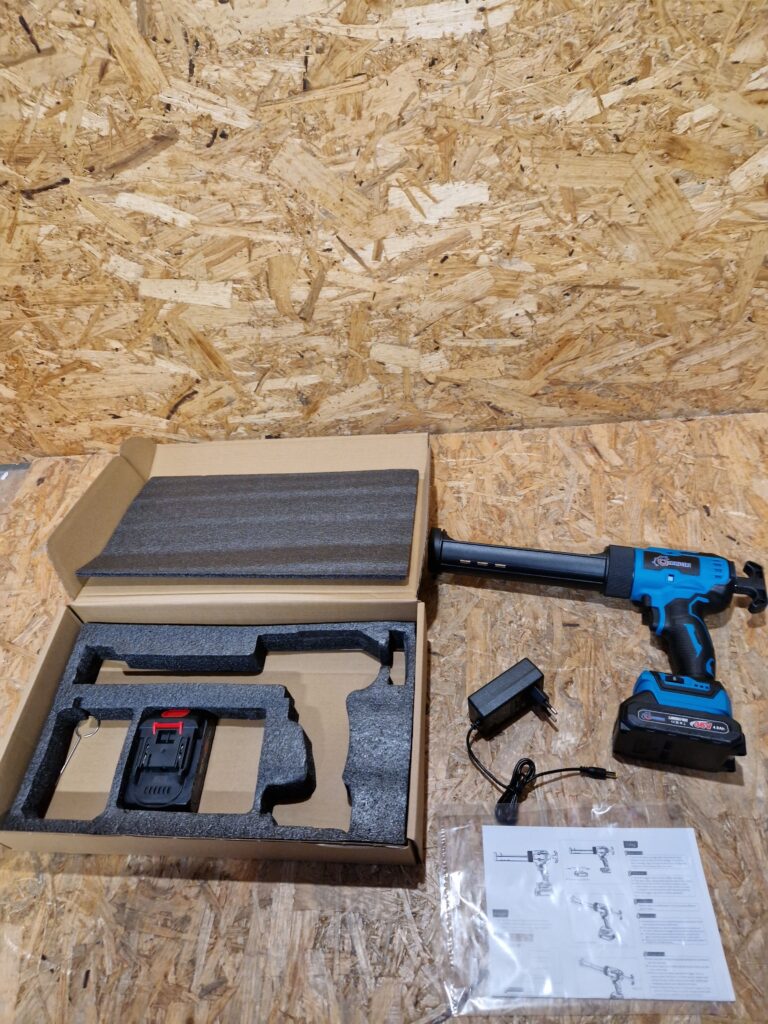 PISTOLET WYCISKACZ 36V DO MASY KLEJU SILIKONU AUTOMATYCZNY 2 BATERIE