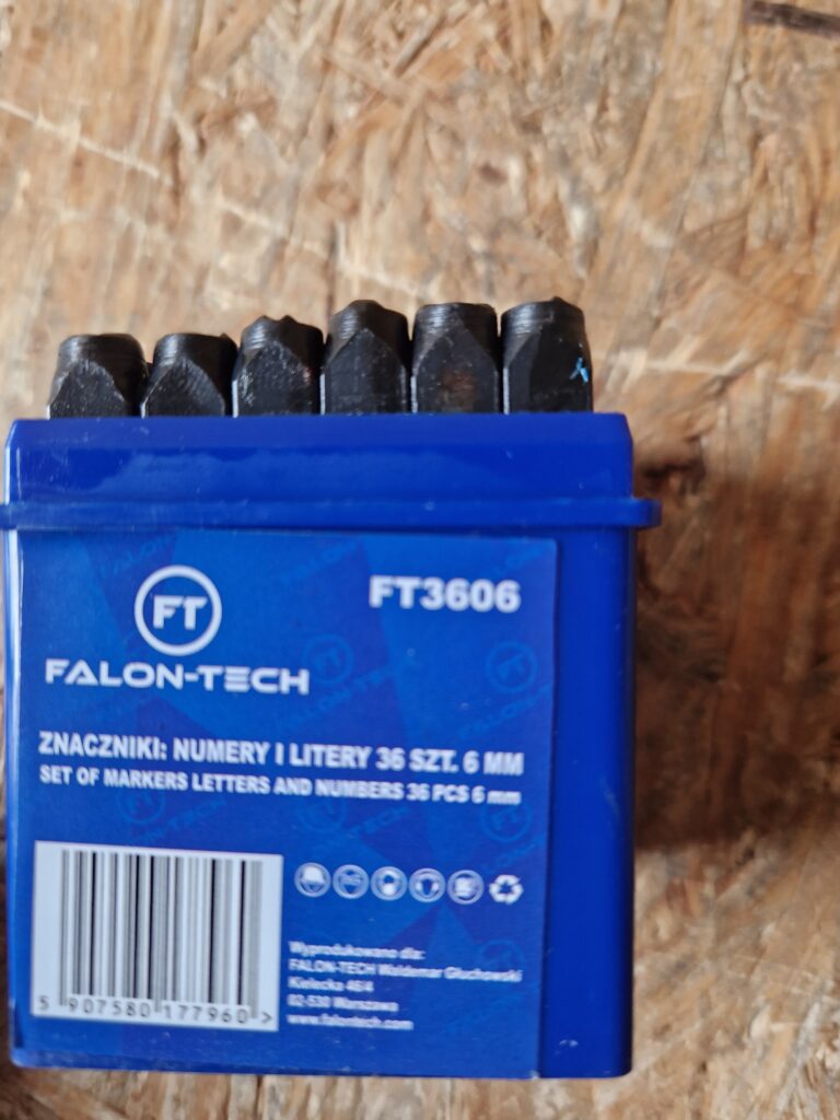 Znaczniki: numery i litery 36 szt. 6 mm FT3606