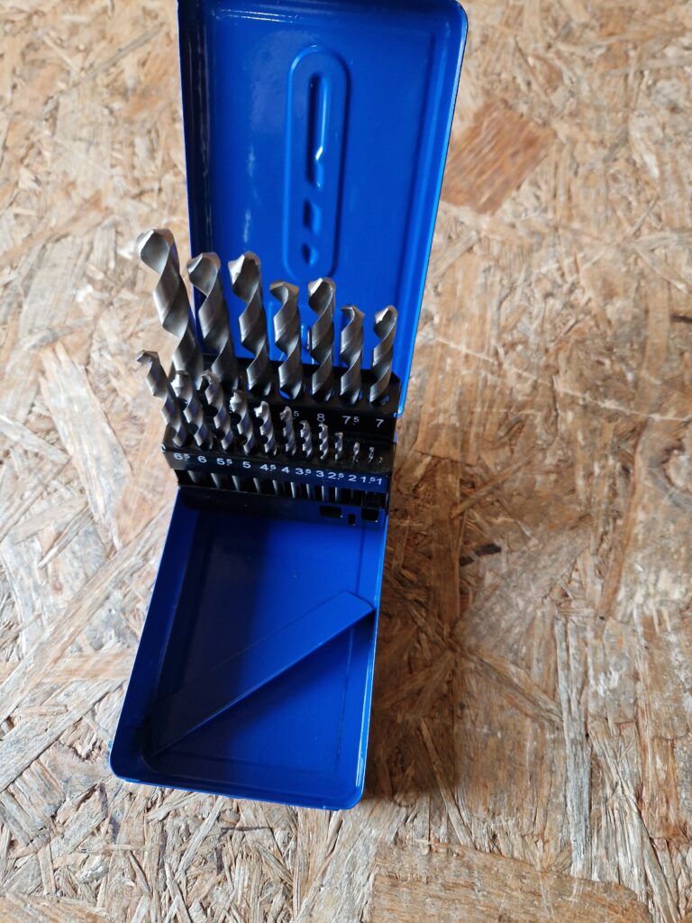 Wiertła do metalu 19 szt. HSS (1-10 mm)