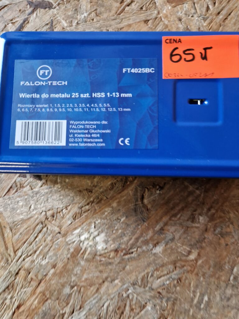 Wiertła do metalu 25 szt. HSS 1-13mm FT4025BC