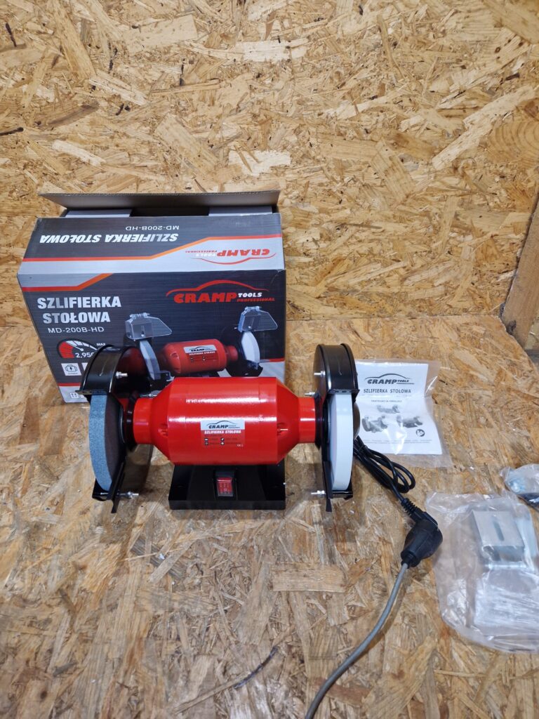 Szlifierka stołowa Cramp model MD-200-HD o potężnej mocy 1900 W