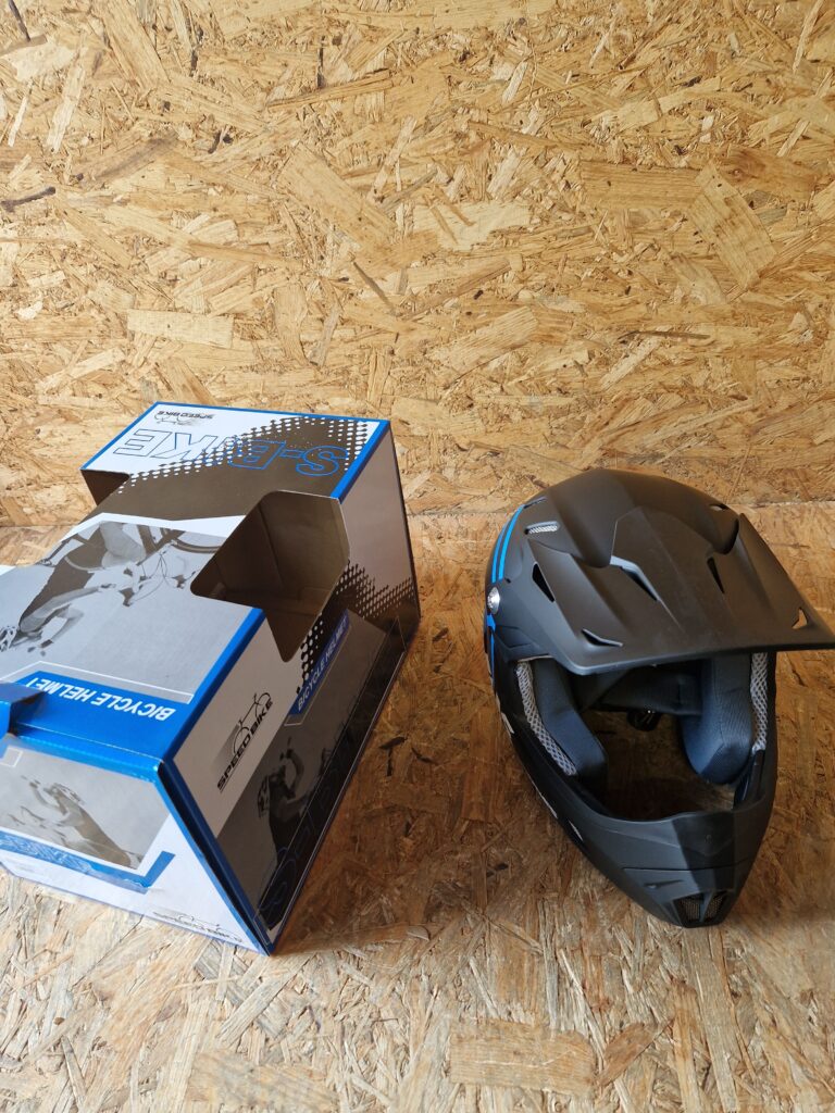 Kask Full Face S-Bike 4S05 Black/Blue Model KA072 Rozmiar L Rower Hulajnoga