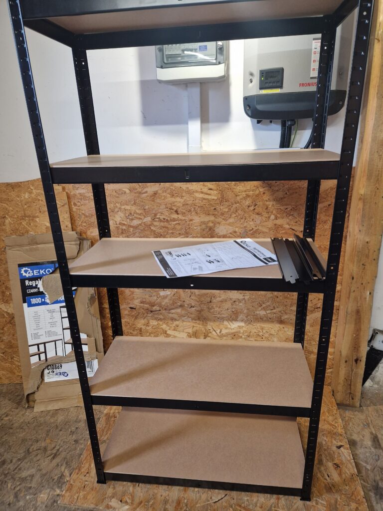 Wzmocniony Regał Magazynowy GEKO G10869 – 180x90x40 cm (Nośność 1325 kg)