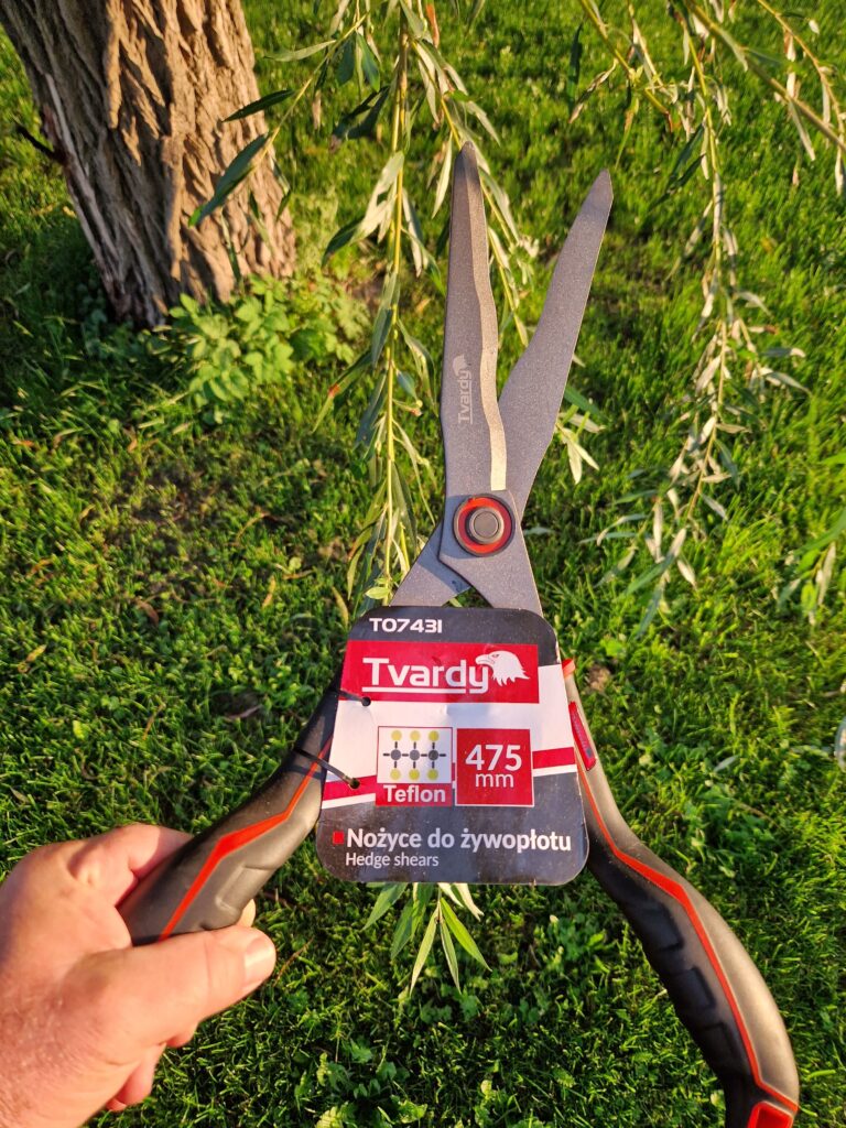 Nożyce do żywopłotu faliste 475mm PTFE Tvardy T07431